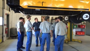 training at Western bus