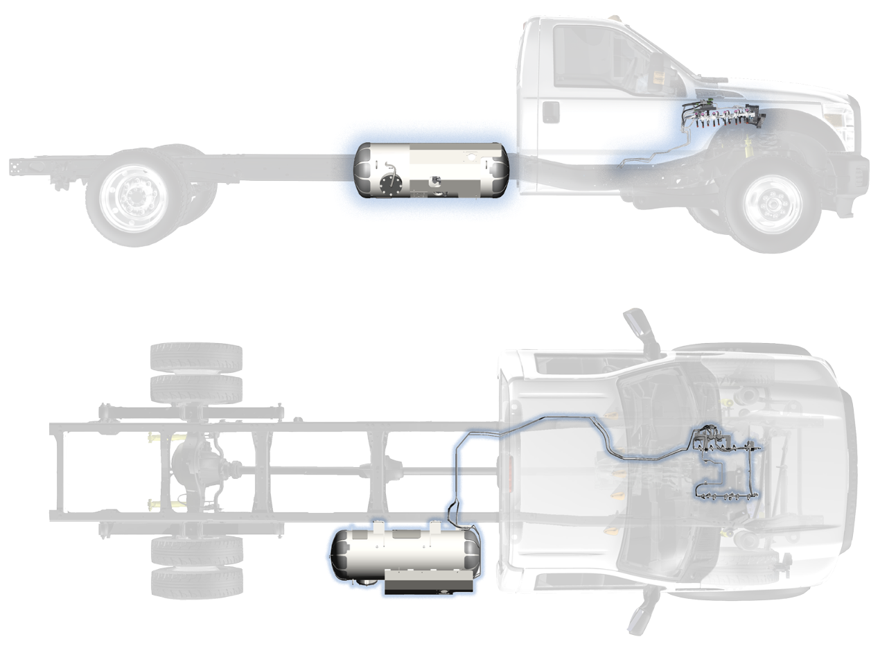 Ford F-450 / F-550 Cutaway Fuel Tank